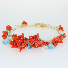 Carica l'immagine nel visualizzatore di Gallery, BRACCIALE RIGIDA RAMI DI CORALLO