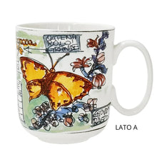 Carica l'immagine nel visualizzatore di Gallery, TAZZA DA TE' MUG FARFALLA GIOVANNI RASPINI PER LA PORCELLANA BIANCA - COLLEZIONE EDEN (400 ML)