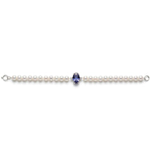 Carica l'immagine nel visualizzatore di Gallery, BRACCIALE PERLE 4-4,5MM CON QUARZO BLU