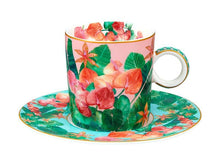 Carica l'immagine nel visualizzatore di Gallery, Maxwell&Williams - Teas & C's Tropicana Set 2 tazze caffè rosa con piattino