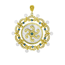 Carica l'immagine nel visualizzatore di Gallery, CIONDOLO LINEA BIZANTINA