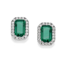 Carica l'immagine nel visualizzatore di Gallery, ORECCHINI DIAMANTI E SMERALDI