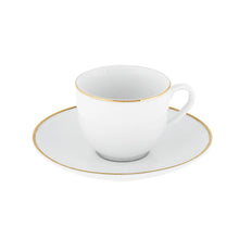 Carica l&#39;immagine nel visualizzatore di Gallery, SET TAZZINE CAFFE&#39; GOLD CHIC 6 PZ
