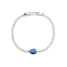 Carica l'immagine nel visualizzatore di Gallery, Bracciale rodiato con cubic zirconia Sku: 501271B
