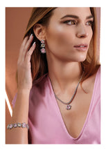 Carica l'immagine nel visualizzatore di Gallery, Orecchini rodiati con cubic zirconia Sku: 501277O
