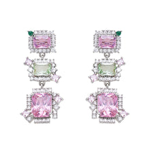 Carica l'immagine nel visualizzatore di Gallery, Orecchini rodiati con cubic zirconia Sku: 501277O
