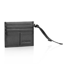 Carica l&#39;immagine nel visualizzatore di Gallery, PORTA CARTE IN PELLE NERA 87667

