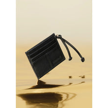 Carica l&#39;immagine nel visualizzatore di Gallery, PORTA CARTE IN PELLE NERA 87667
