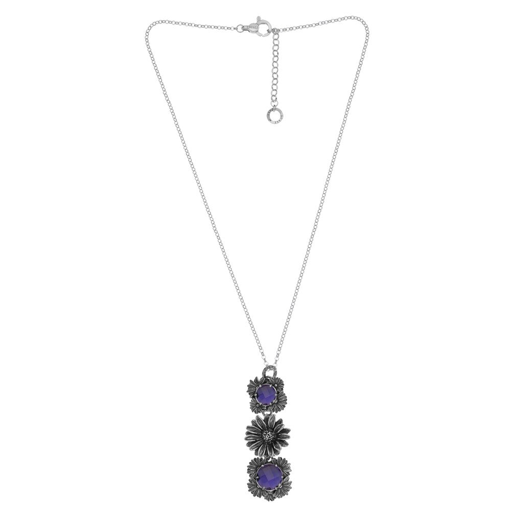 COLLANA MARGHERITE QUARZO AMETISTA BM2921/2/60