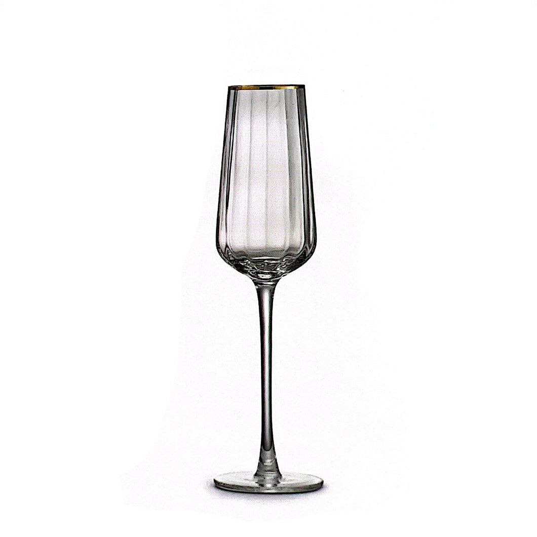 SET 2 CALICI FLUTES TRASPARENTE