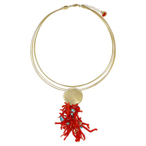 COLLANA RIGIDA RAMI DI CORALLO