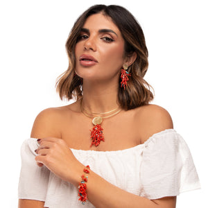 COLLANA RIGIDA RAMI DI CORALLO
