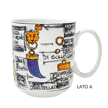 Carica l'immagine nel visualizzatore di Gallery, TAZZA DA TE' MUG LEONE GIOVANNI RASPINI PER LA PORCELLANA BIANCA - COLLEZIONE EDEN (400 ML)
