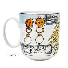 Carica l'immagine nel visualizzatore di Gallery, TAZZA DA TE' MUG LEONE GIOVANNI RASPINI PER LA PORCELLANA BIANCA - COLLEZIONE EDEN (400 ML)

