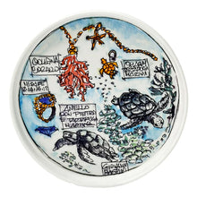 Carica l'immagine nel visualizzatore di Gallery, SVUOTATASCHE / PIATTINO TARTARUGA GIOVANNI RASPINI PER LA PORCELLANA BIANCA - COLLEZIONE EDEN (21 CM)
