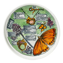 Carica l'immagine nel visualizzatore di Gallery, SVUOTATASCHE / PIATTINO FARFALLA GIOVANNI RASPINI PER LA PORCELLANA BIANCA - COLLEZIONE EDEN (21CM)
