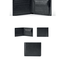 Carica l'immagine nel visualizzatore di Gallery, Portafoglio in vera pelle saffiano nero 87599
