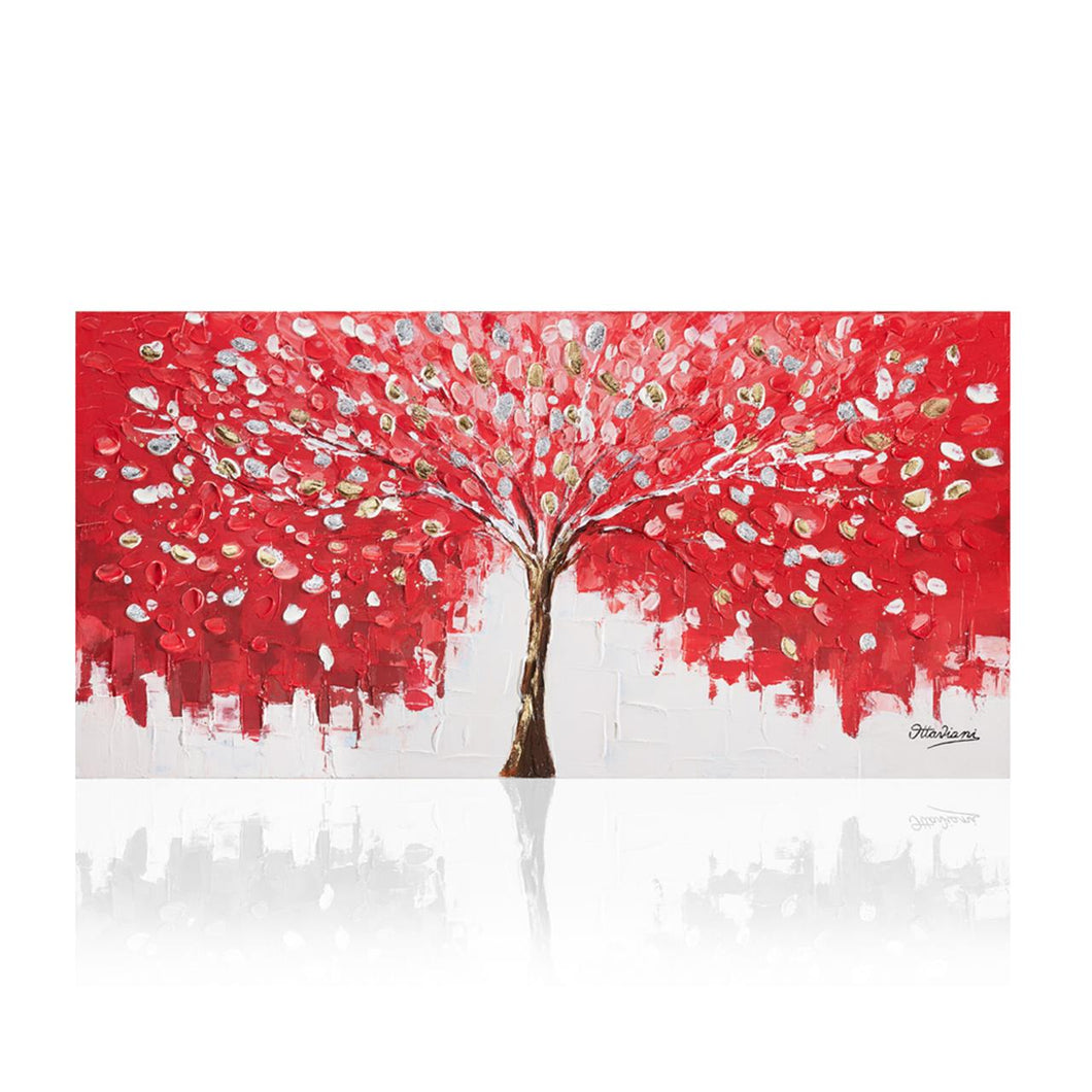 QUADRO SU TELA L'ALBERO DELL'AMORE 250207