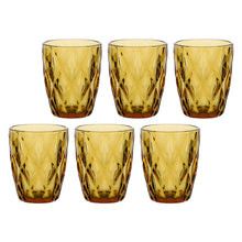 Carica l&#39;immagine nel visualizzatore di Gallery, SET 6 BICCHIERI AMBER DIAMOND
