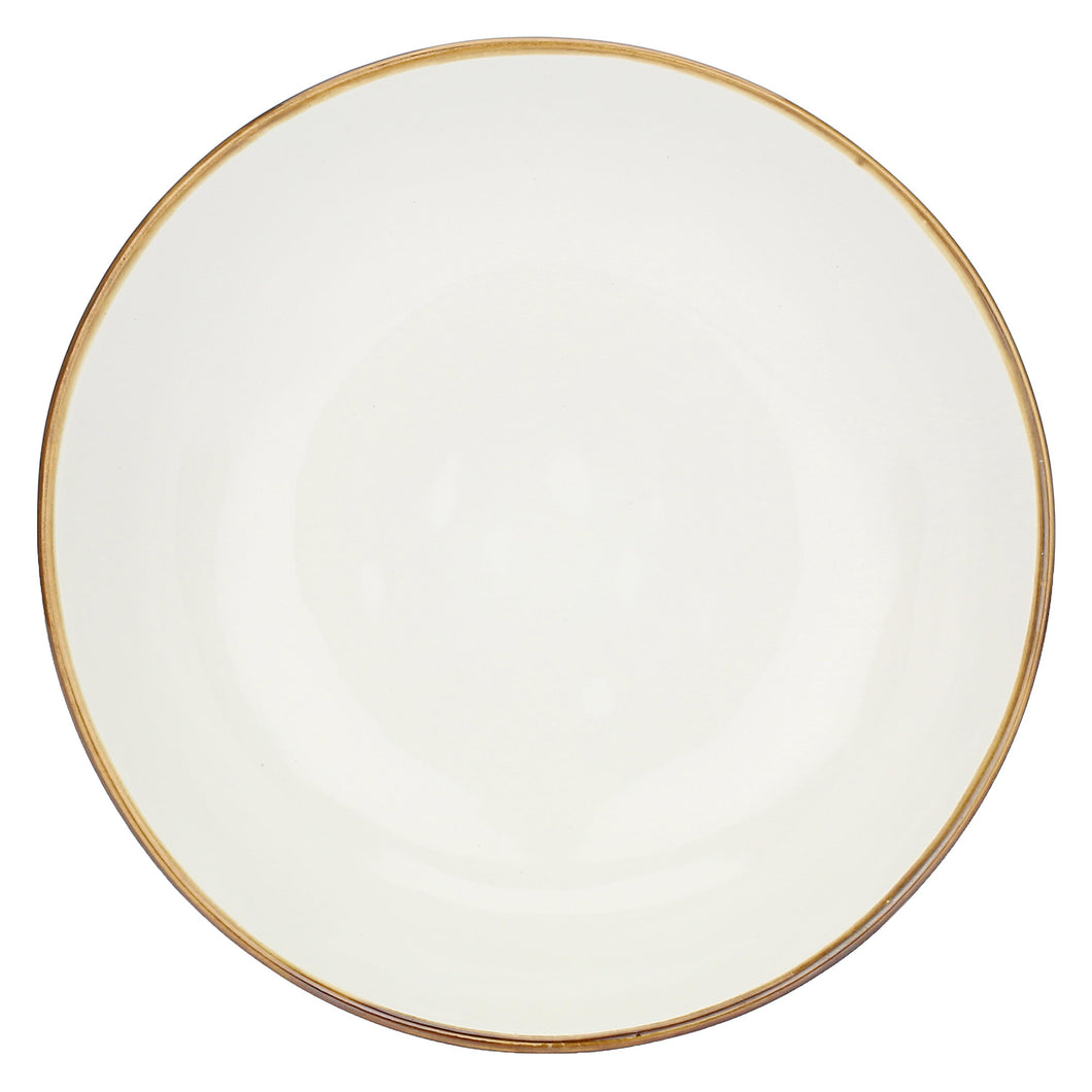SET PIATTI FONDI CONCERTO AVORIO 8 PZ