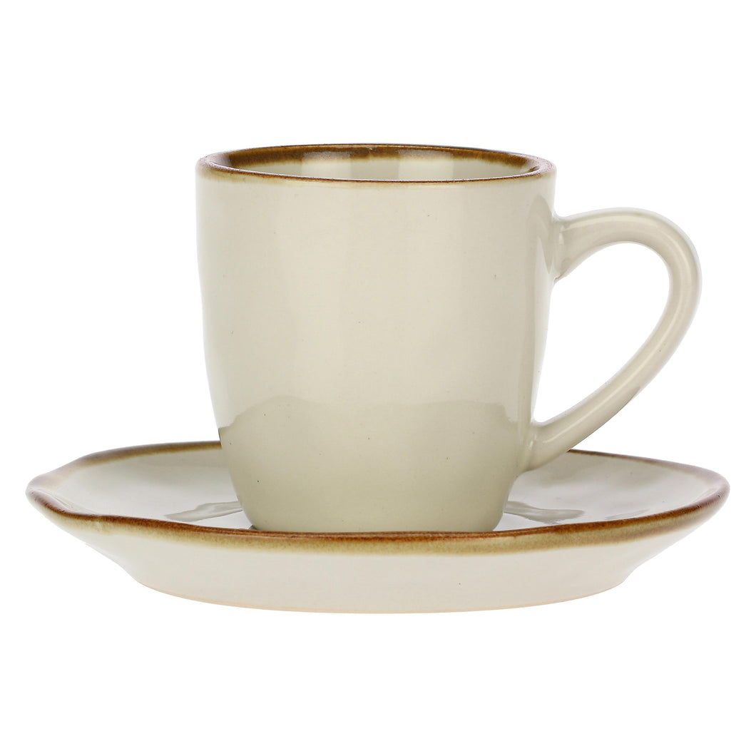 SET TAZZINE CAFFE' CONCERTO AVORIO 6 PZ
