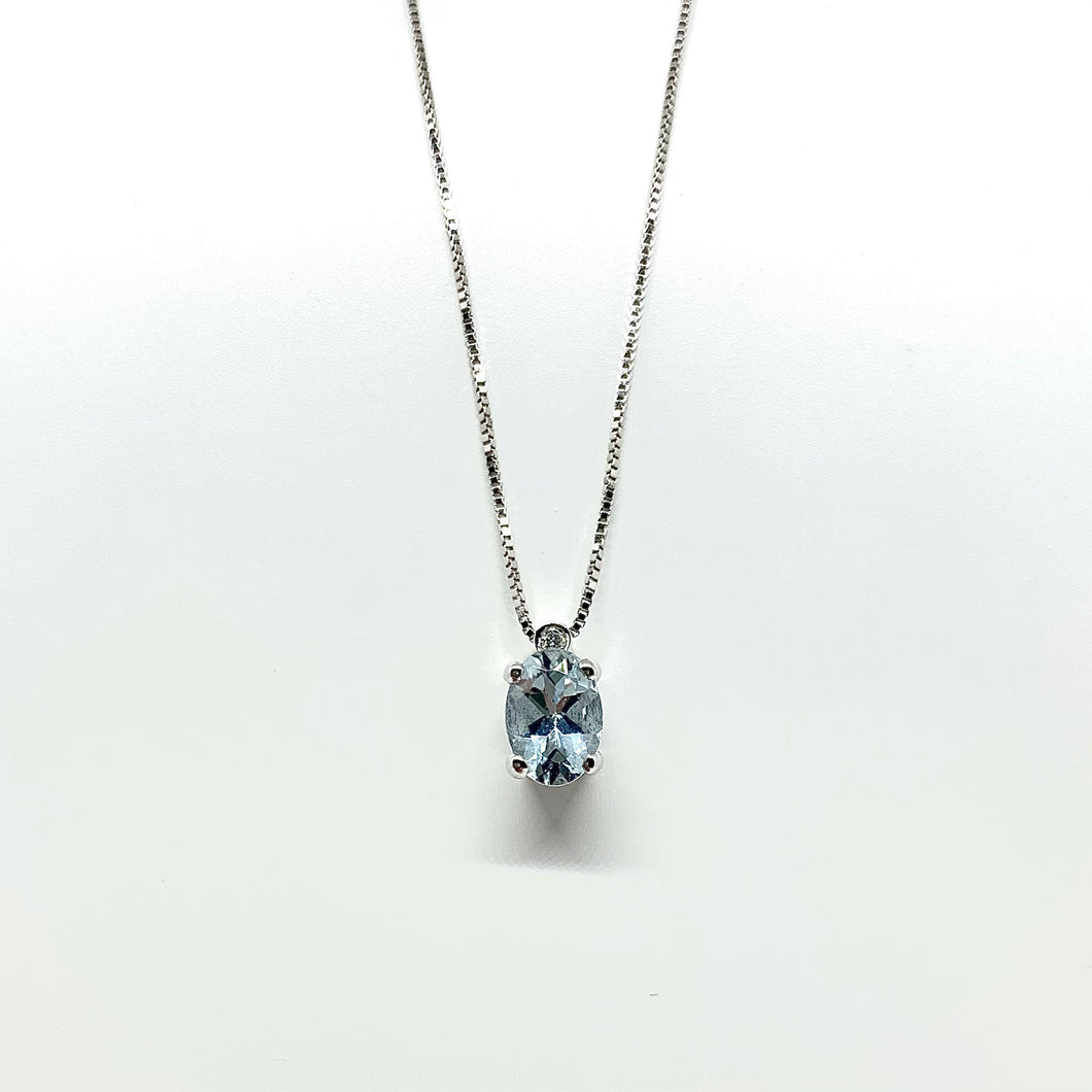 COLLANA CON ACQUAMARINA