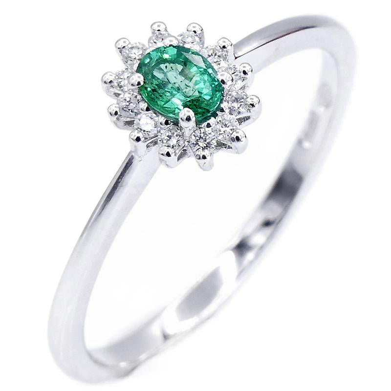 ANELLO SMERALDO & DIAMANTI