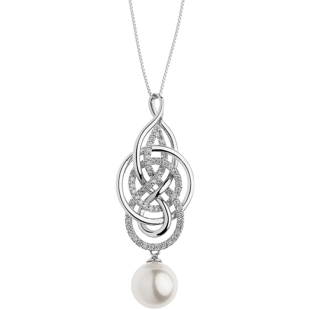 COLLANA DIAMANTI CON PERLE