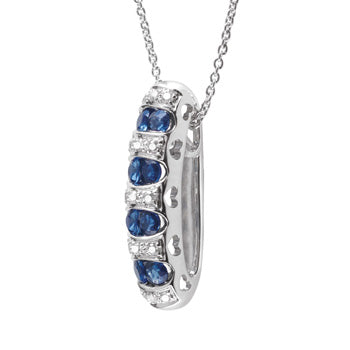 COLLANA DIAMANTI E ZAFFIRI